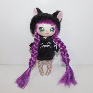Na Na Na Surprise Tuesday Meow Doll Kitty Cat Purple Hair 8.5"